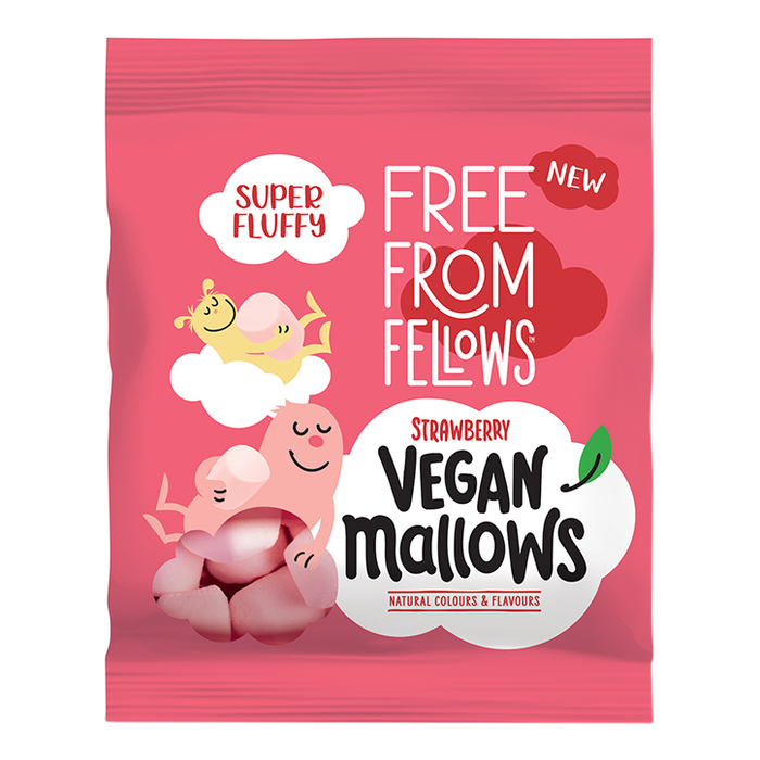 Free From Fellows Erdbeer-Mallows, vegan, 10 x 105 g