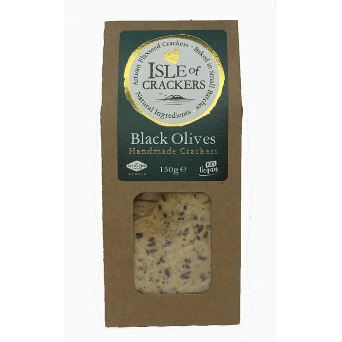 Cracks Isle of Cracker Black Olive Cracker 10 x 150 g