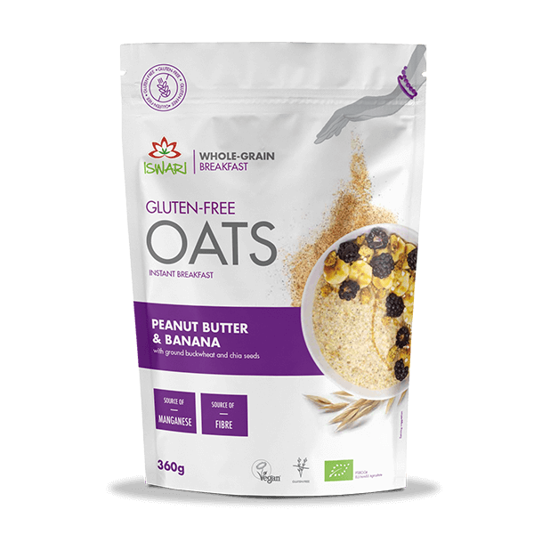 Iswari Gluten Free Oats Peanut Butter & Banana 360g