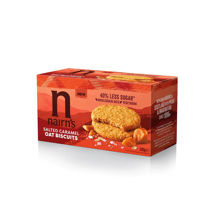 Biscuits d'avoine au caramel salé de Nairn 6 x 200g