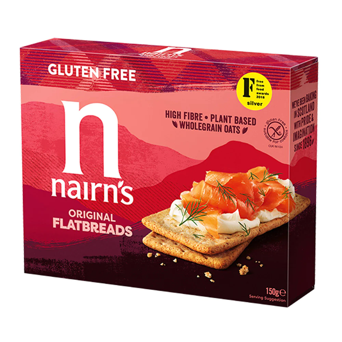 Les pains plats d'origine de Nairn 6 x 150g