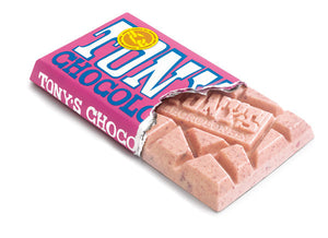 Tony's Chocolonely White Chocolate Raspberry 15 x 180g