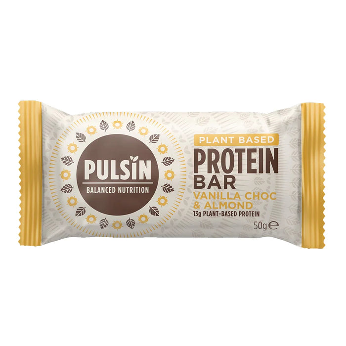 Pulsin Vanilla Choc Almond Protein Bar 18 x 50g